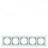 DELTA miro Frame 5-fold Authentic material glass crystal green Dimensions 374x 90 mm