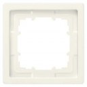 DELTA style. titanium white frame 1-fold. 82x 82 mm